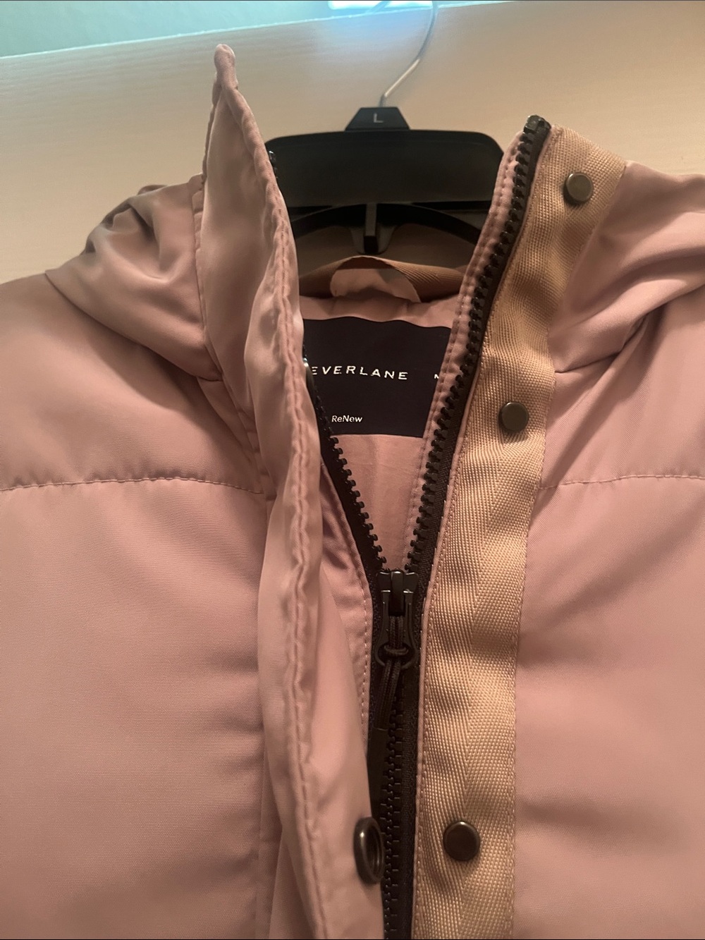 Everlane Tan Puffer Jacket